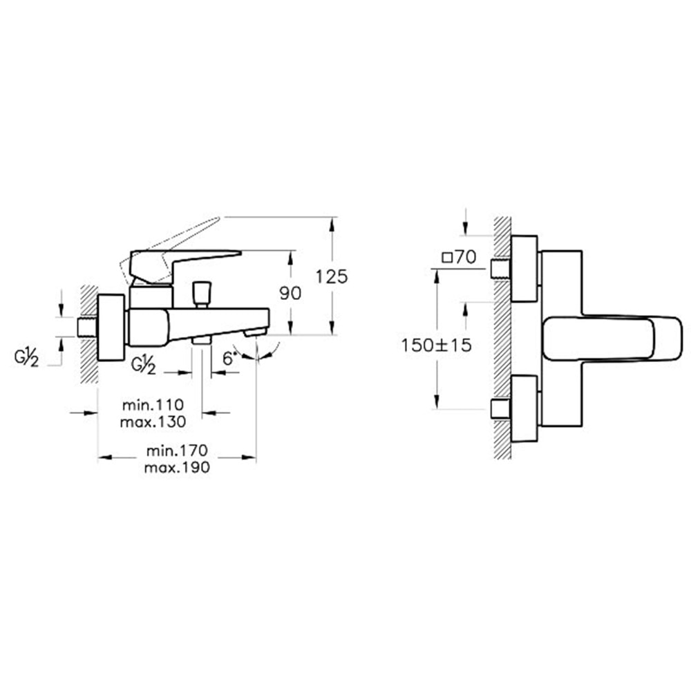 ARTEMA ROOT SQUARE BANYO BATARYASI KROM