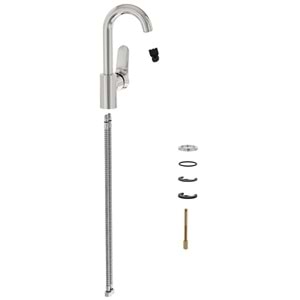 ARTEMA ROOT ROUND DÖNER BORULU LAVABO BATARYASI KROM