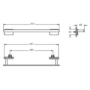 VİTRA BASE 600 UZUN HAVLULUK SİYAH