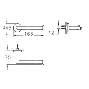 ARTEMA MİNİMAX YEDEK TUVALET KAĞITLIĞI KROM