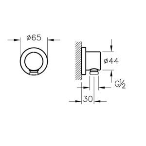ARTEMA ANKASTRE EL DUŞU ÇIKIŞI KROM