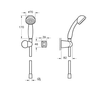 ARTEMA SOLO C 1F EL DUŞU TAKIMI