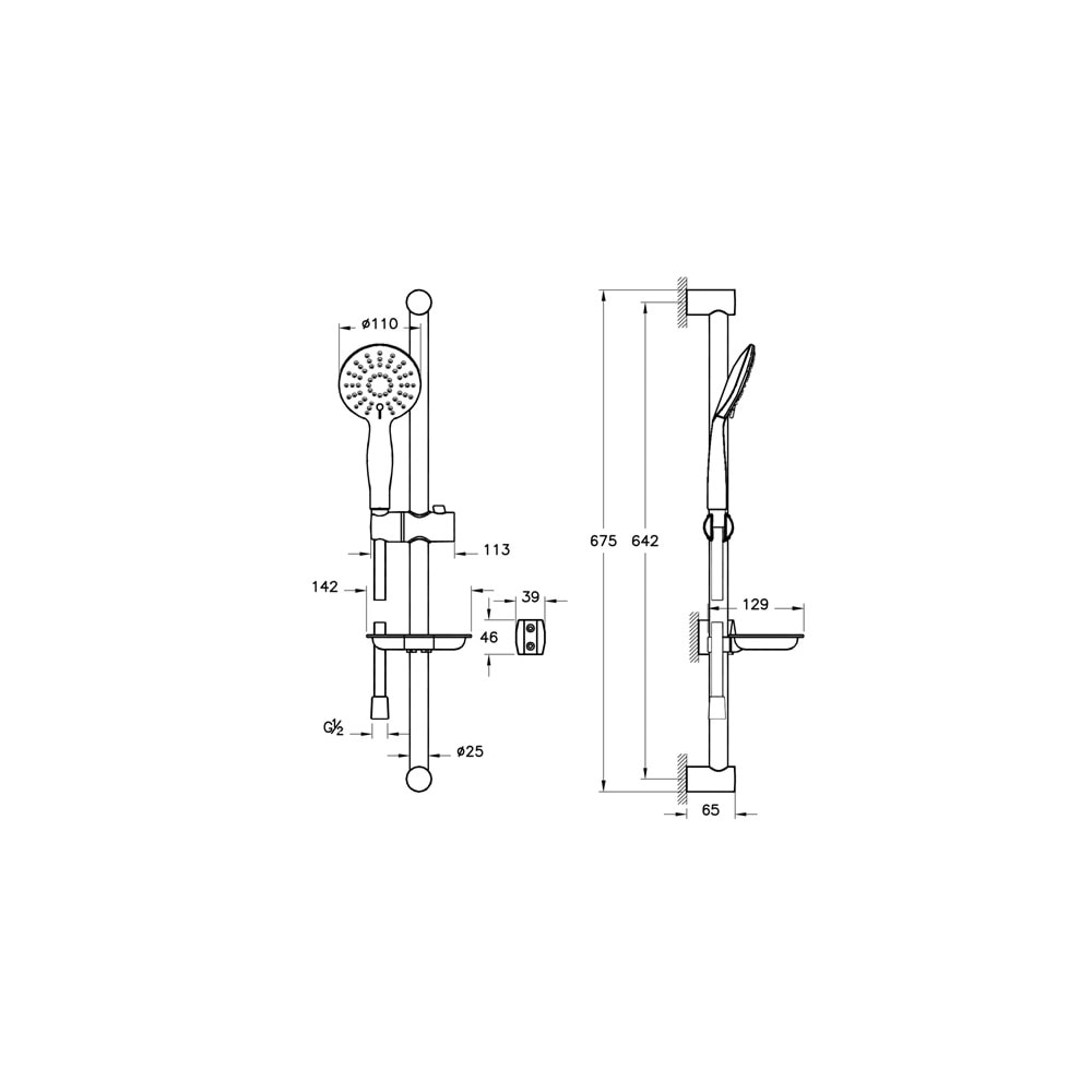 ARTEMA SLİM 3F SÜRGÜLÜ EL DUŞU TAKIMI