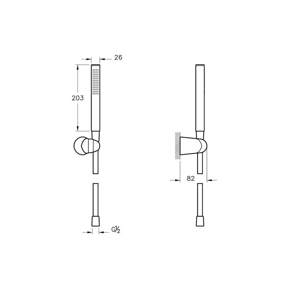 ARTEMA STİCX 1F EL DUŞU TAKIMI KROM