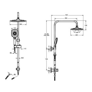 VİTRA 3S DUŞ KOLONU
