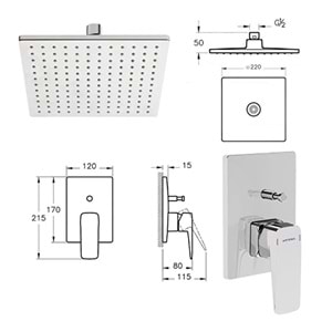 ARTEMA ROOT SQUARE ANK. BANYO SETİ RAİN Q
